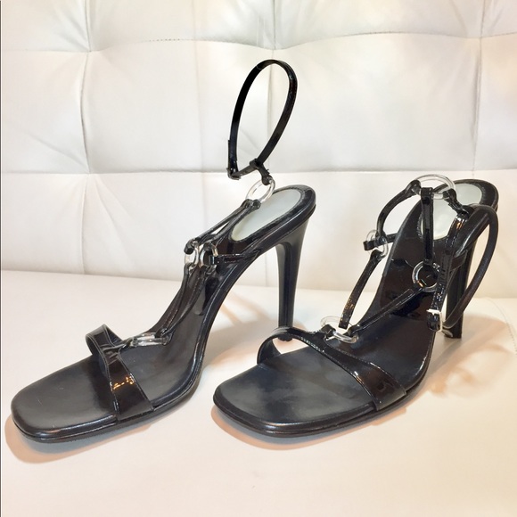 Casadei Black Strappy Heels - Picture 3 of 8